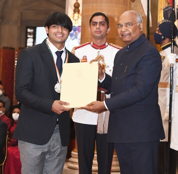 National Sports Awards: Chopra happy to get Khel Ratna in presence of grandfather - Samaj Weekly